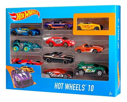 Hot Wheels Surtido De 10 Autos