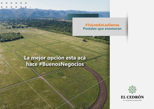 Lote Calamuchita Vista A Las Sierras Chicas Y Grandes