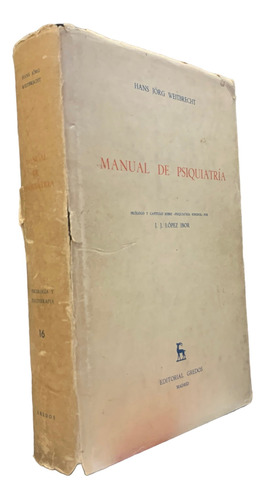 Manual De Psiquiatría Hans Jörg Weitbrecht Gredos Tapa Dura