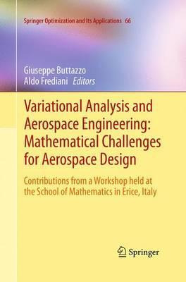 Libro Variational Analysis And Aerospace Engineering: Mat...