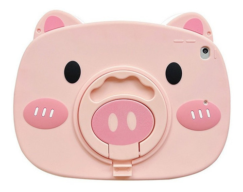 Estuche Para Tableta Pink Piggy De 360 ° Para iPad