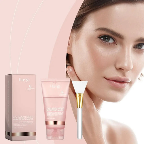 Mascarilla Facial Exfoliante Para Envolver La Noche Colágeno