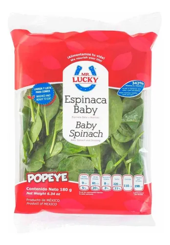 Espinaca Baby Mr. Lucky Popeye 180g