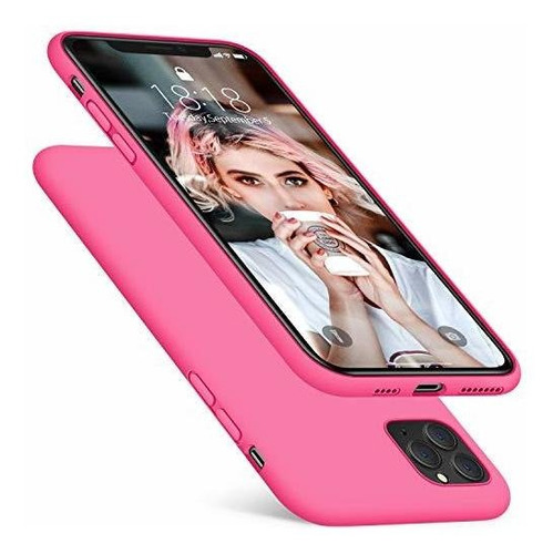 Funda Dtto Para iPhone 11 Pro Max Silicona Fucsia