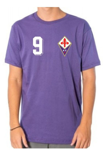 Remeras Algodon Fiorentina Batistuta Retro