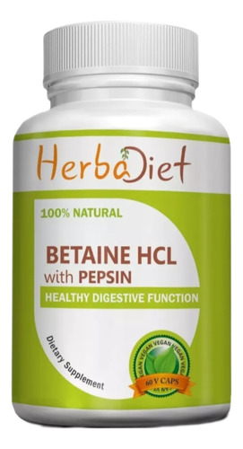 Betaine Hcl + Pepsin 60 Capsulas