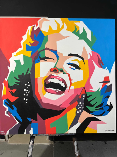 Cuadro Personalizado De Pintura Marilyn Monroe