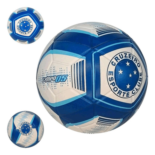 Bola De Futebol De Campo Time Cruzeiro Azul E Branco