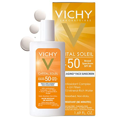 Vichy Capital Soleil Face Sunscreen Spf 50, Anti 8xlhp