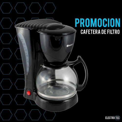 Cafetera Electrica Jarra Vidrio Filtro Suzika Caf035 12 Taza