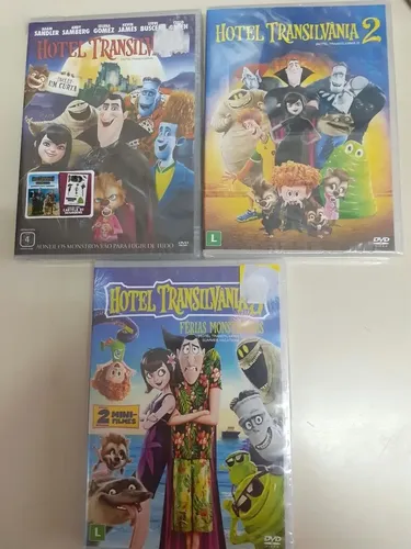 Dvd Hotel Da Transilvânia 1,2,3/original/dublado/novolacrado