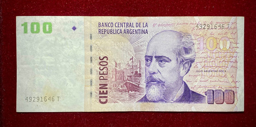 Billete 100 Pesos Serie T 2011 Bottero 3748 (brasil)
