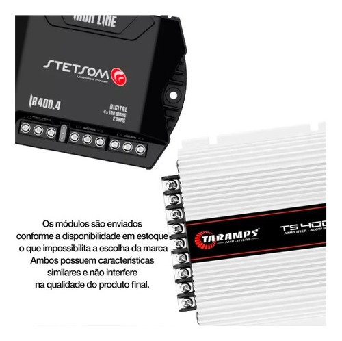 Kit Som Automotivo Caixa Trio Pioneer Gol G2 Subwoofer 12
