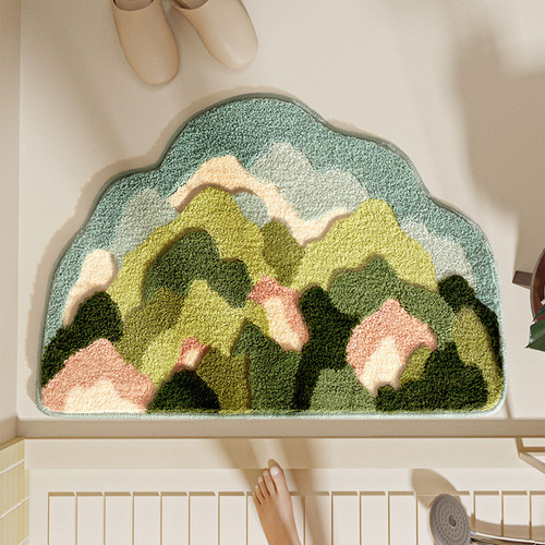 Alfombra De Baño En Forma De T, Extra Suave Y Absorbente, De