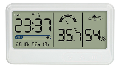 Termómetro Digital Para Interiores Con Higrómetro Y Pantalla