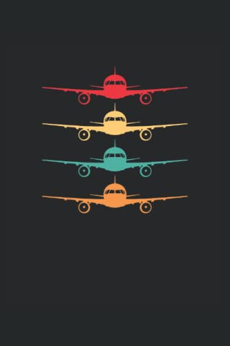 Avion Piloto Volador Retro Vintage: Cuaderno | Cuadriculado