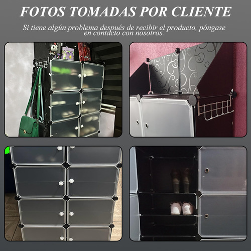 Zapatera Organizador Modular Armable Multiuso Con 8 Niveles