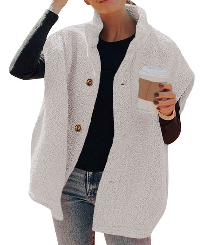 Chaqueta Para Mujer, Abrigos De Moda De Invierno Con Botones