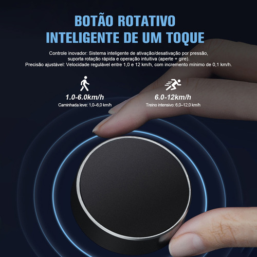 Esteira Eletrica Inteligente Profissional Dobrável Com Alça