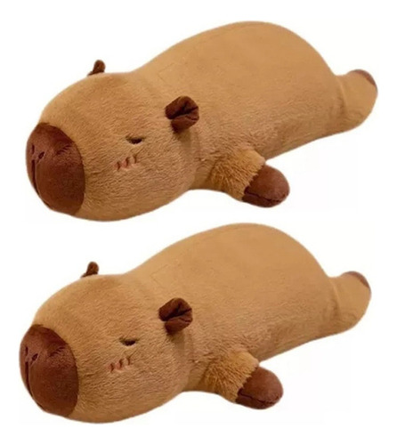 Qd 2 Piezas Almohada Felpa Peluche Capibara Larga Para