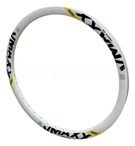 Par De Rodas Aro 26 Vzan Vmaxx Em Alumínio Para Freio A Disc Branco