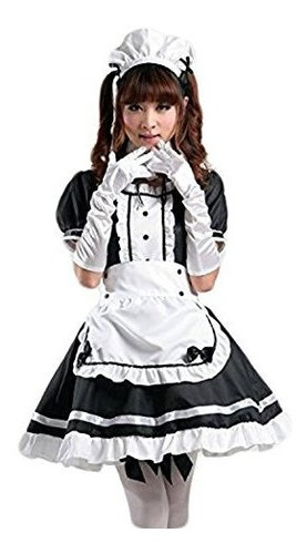 Avacostume Anime Cosplay De Las Mujeres Delantal Francés