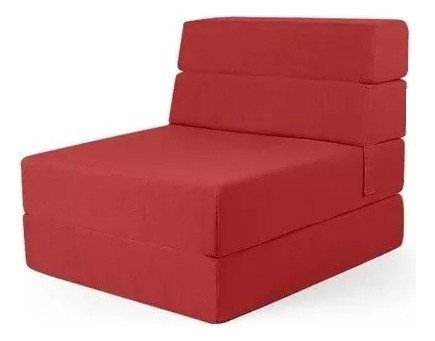 Sofa Cama Individual Sillon Puff Plegable 190x70x10cm