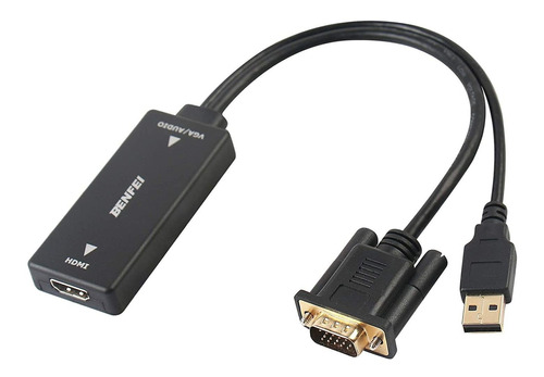 Vga To Hdmi,  Vga Input To Hdmi Ouput Adapter With Audi...