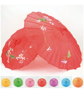 Sombrilla China Pequeña 60 Cm Accesorios Fiesta Arlequín