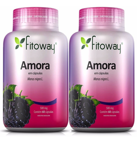 Amora 500mg - Controle Da Menopausa - Fitoway 2x60 Cápsulas