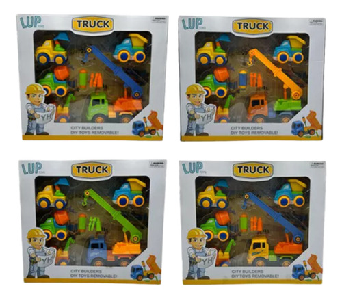 Juguete Vehículos Carritos 5pzs Didáctico Con Accesorios