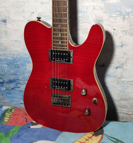 Fender Telecaster Crimson Red Fmt Hh Custom Lmt - Willaudio (Usado)