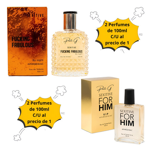 Sexitive Fucking Fabulous Hombre 100ml + Perfume For Him Vip