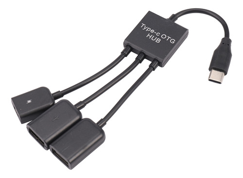 Usb 3.1 C Macho A 2 Duales Usb A 2.0 Hembra Y Micro-usb Hemb