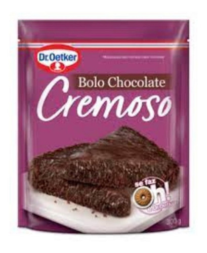 Mistura Para Bolo Sabor Chocolate Creamoso Dr. Oetker 300g.