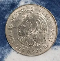 Comprar Moneda De Plata 5 Pesos 1947 Cuauhtemoc Error De Acuñación