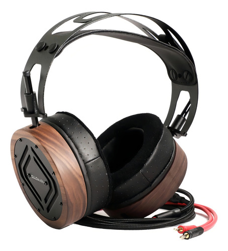 Fone de ouvido over-ear OLLO S5X preto e marrom