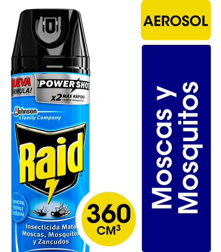 Raid Max Mata Moscas, Mosquitos Y Zancudos 360cc