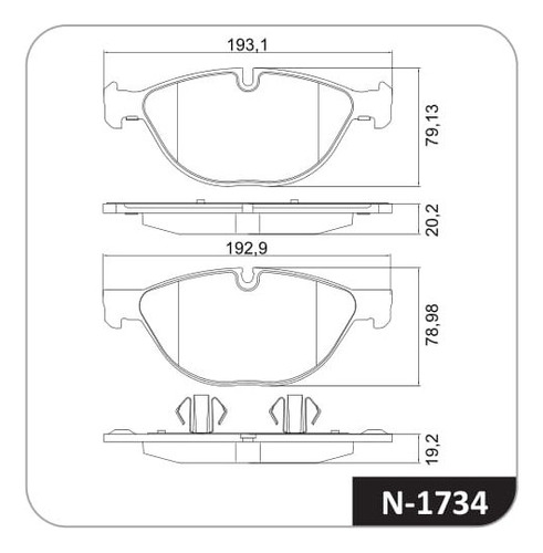 Juego Pastillas Freno X 4 Para Bmw X5 08/17