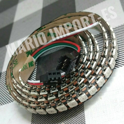 Imagem 2 de 6 de Fita Led Ws2812b Ws2812 Endereçável 144 Leds 5v - 5 Metros