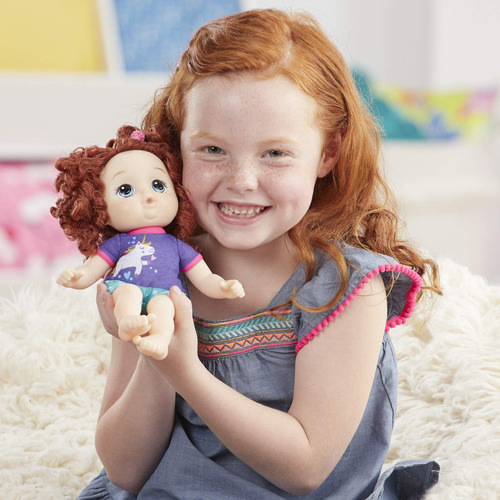 Set Muñeca Bebe Baby Alive Little Zoe Rizada Lista A Jugar