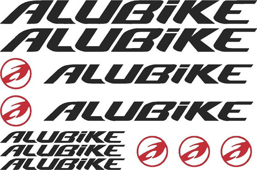 Jgo De 12 Calcomanias Stickers Para Bicicleta Alubike