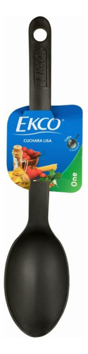 Ekco 43810 Cuchara Lisa Hecha De Nylon, Negro