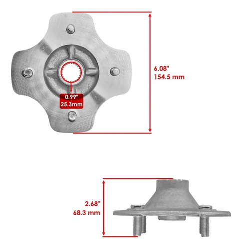 Masa Trasera Honda Trx 420 Rancher Trx 250 Recon 1997 - 2019