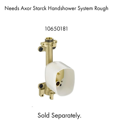 Axor 10651 Starck 2,5 Gpm Sola Función Montado En La Pared H