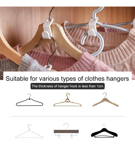 Ganchos Para Colgar Ropa, 100 Unidades, Ahorran Espacio