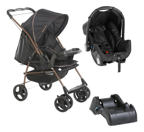 Conjunto Travel System Milano Reversível Ii E Base Galzerano