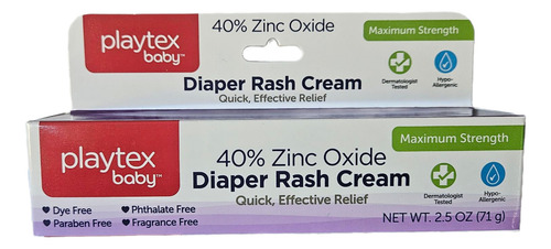 Playtex Baby Maximum Strength Diaper Rash Cream Zinc Oxide