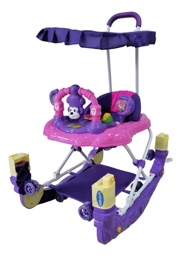 Andador Voyage Mecedor Monkey Lila