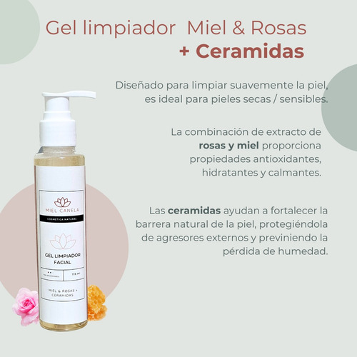 Kit Doble Limpieza Bálsamo Desmaquillante/gel Miel & Rosas